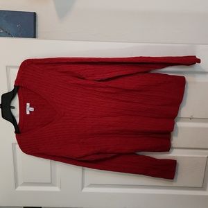 Croft and Barrow XL long sleeved red sweater